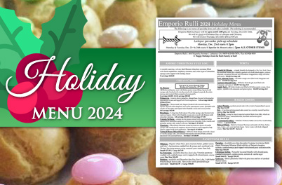 Holiday Menu 2024